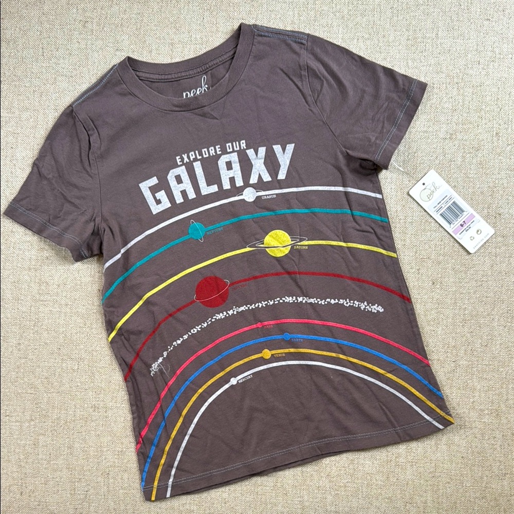 Peek Brown Galaxy Short Sleeve Tee